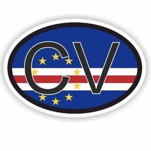Cape Verde Flag stick decal